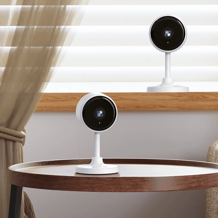 Smart Wireless Indoor Camera with Alexa (2-Pack)