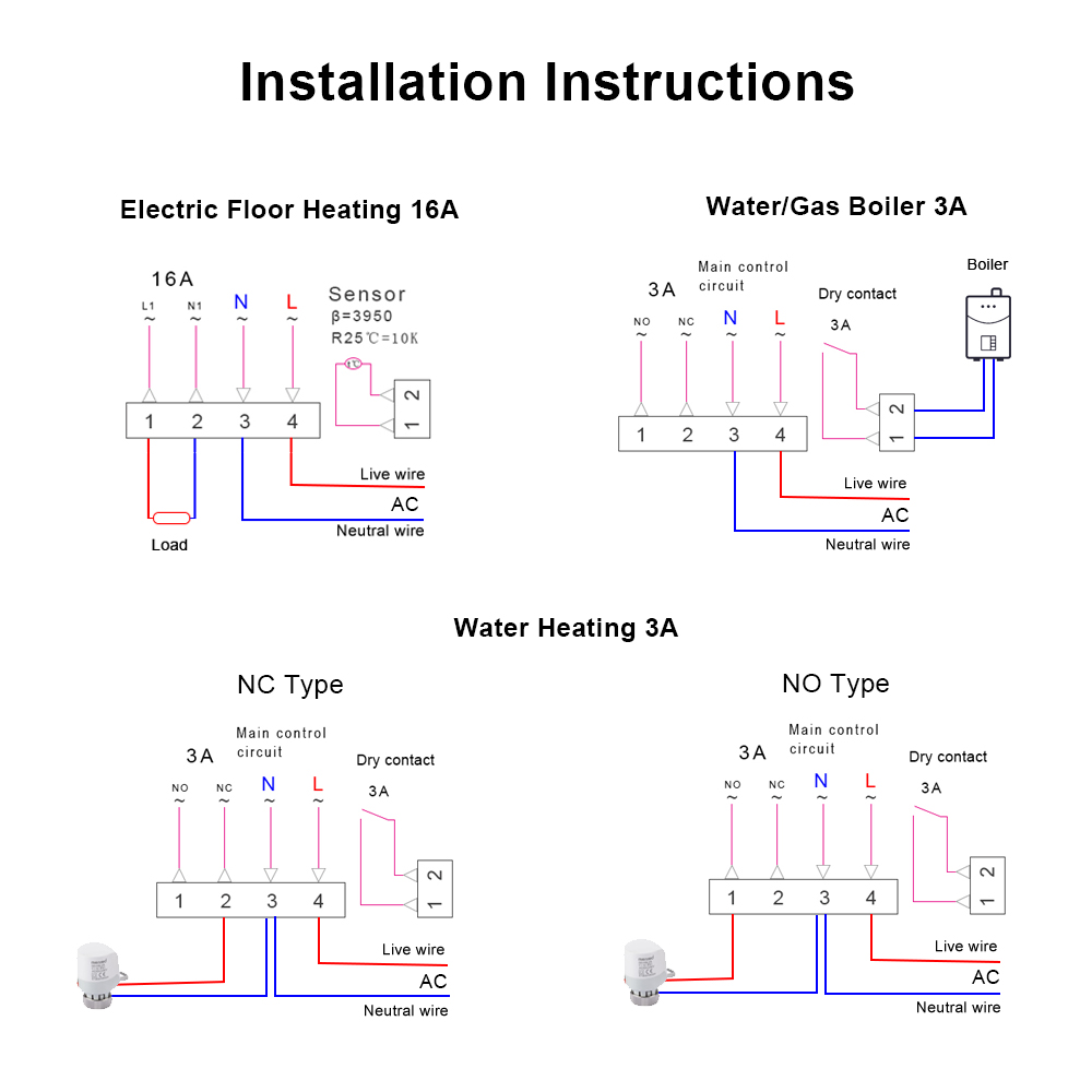 WiFi Smart Thermostat for Home Heating Control