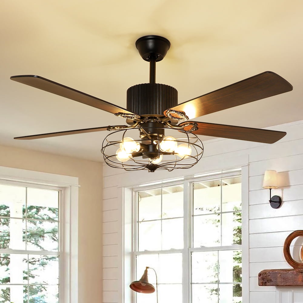 Smart Ceiling Fan with Remote Control 52in