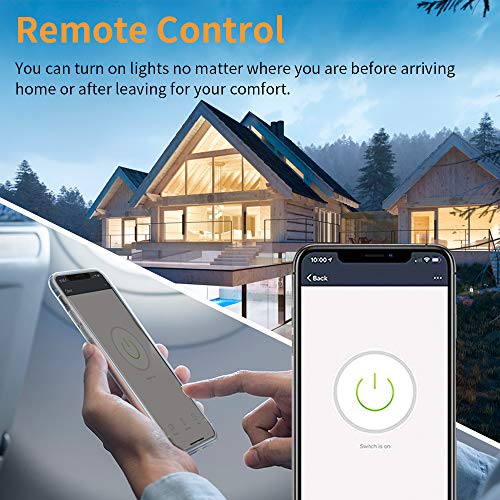 WiFi Alexa Compatible Smart Light Switches (2Pack)