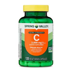 Ultra Strength Vitamin C Capsules, 2,000mg, 120 Count