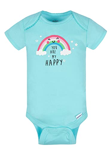 Cloudy Short-Sleeve Onesies Set for Baby Girls