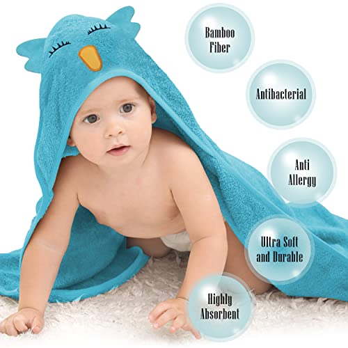 Bamboo Hooded Baby Towel and Washcloth Set