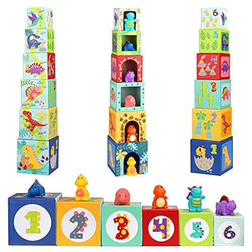 Dinosaur Sorting & Stacking Toys for Babies