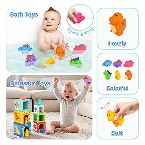 Dinosaur Sorting & Stacking Toys for Babies