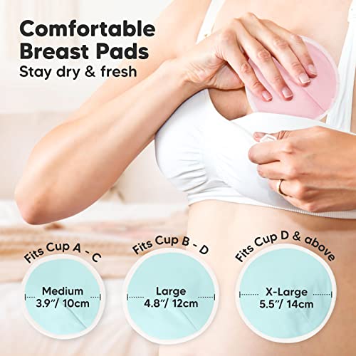 Organic Bamboo Nursing Breast Pads - Reusable & Washable