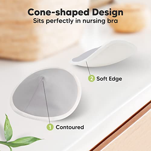 Organic Bamboo Nursing Breast Pads - Reusable & Washable