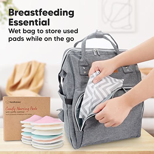 Organic Bamboo Nursing Breast Pads - Reusable & Washable