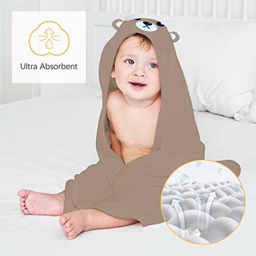3-Pack Baby Hooded Towel & Washcloth Set
