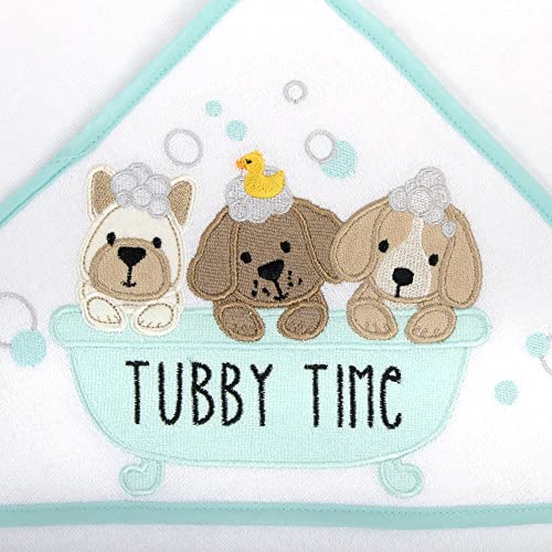 Hooded Towel & Washcloth Set for Infants (Pristine Pups)