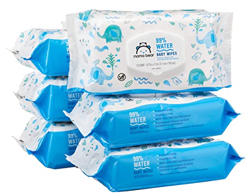 Mama Bear Hypoallergenic Baby Wipes, Fragrance-Free (6pk)