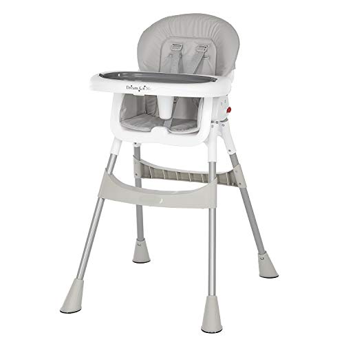 Portable 2-in-1 Compact High Chair - Grey