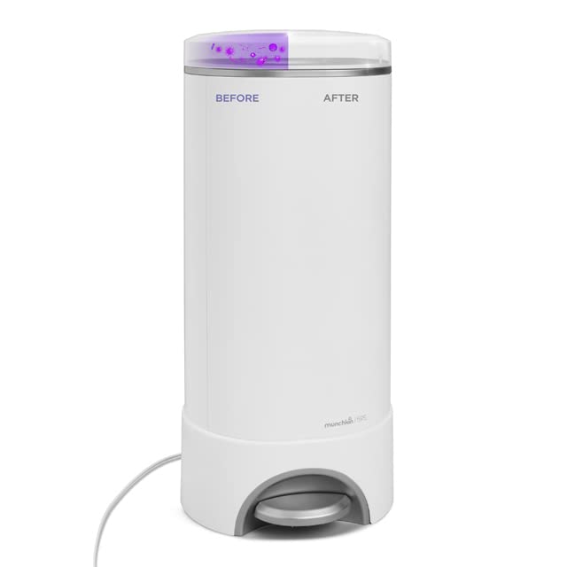 Munchkin UV Diaper Pail with Germ-Killing LED Lights