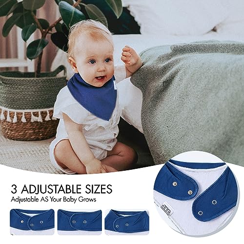 Organic Cotton Baby Drool Bibs – 12 Pack