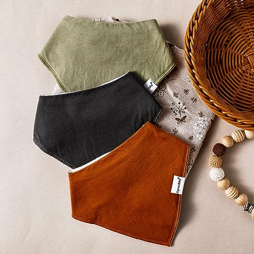 Organic Cotton Baby Drool Bibs – 12 Pack