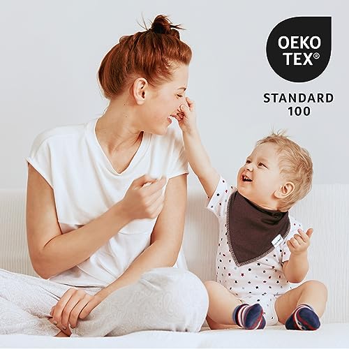 Organic Cotton Baby Drool Bibs – 12 Pack