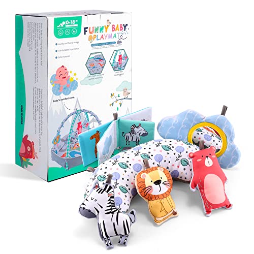 Bellababy 4-in-1 Tummy Time Gym Mat (Blue)