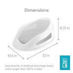 Lightweight Infant Bath Tub Seat with Back Support