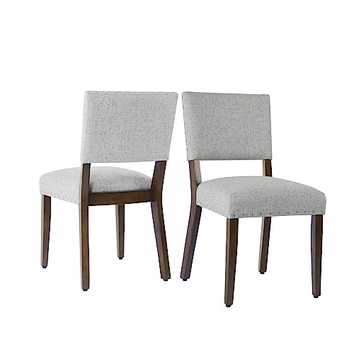 Gray Woven Dining Chair for Kitchen and Living Room