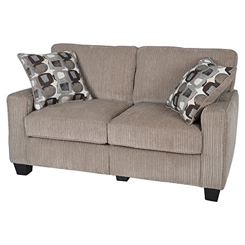 Beige Modern Sofa with Tool-Free Assembly