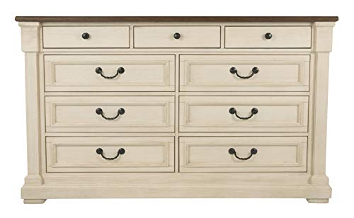Bolanburg Farmhouse 9 Drawer Dresser in Antique Gray