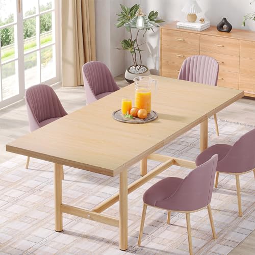 Tribesigns 63" Farmhouse Dining Table for 6
