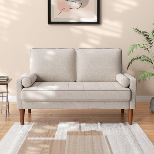 Vesgantti 48" Mid-Century Loveseat Sofa - Ashbeige