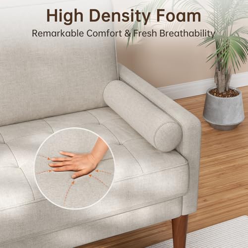 Vesgantti 48" Mid-Century Loveseat Sofa - Ashbeige