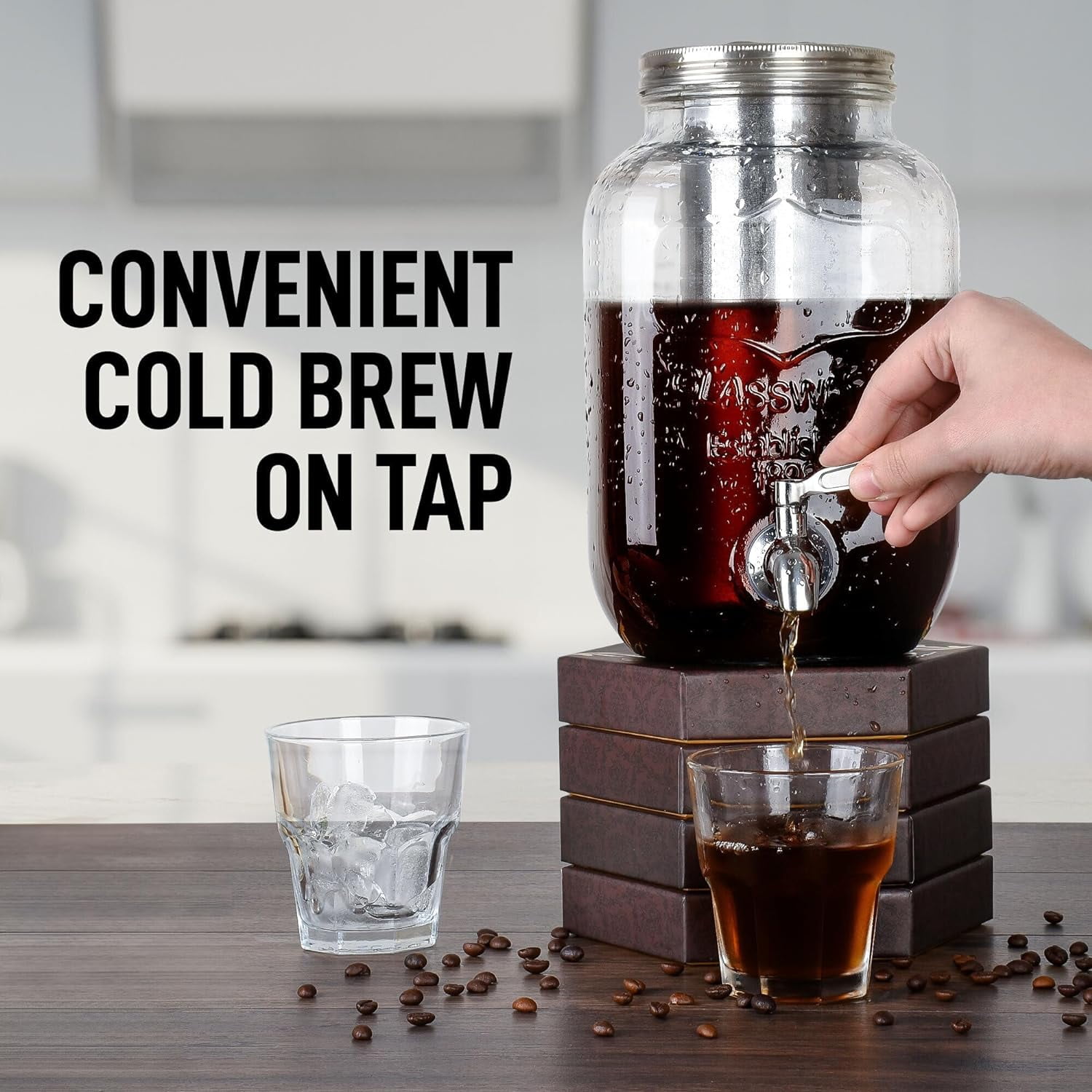 Extra-Thick Glass Cold Brew Coffee Maker