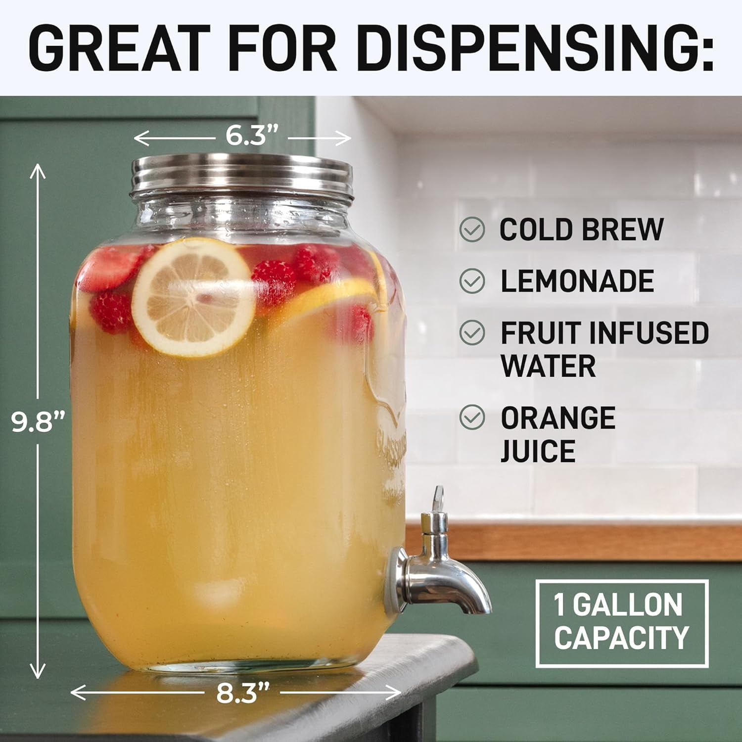 Extra-Thick Glass Cold Brew Coffee Maker