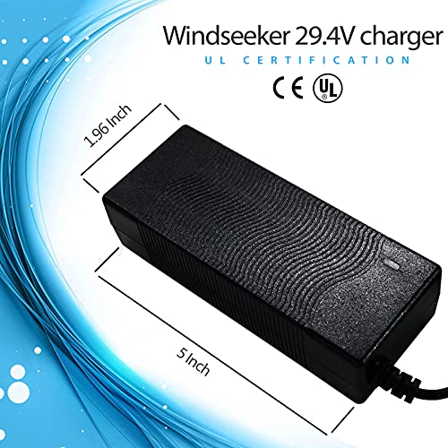 Windseeker 29.4V Battery Charger for Electric Skateboards
