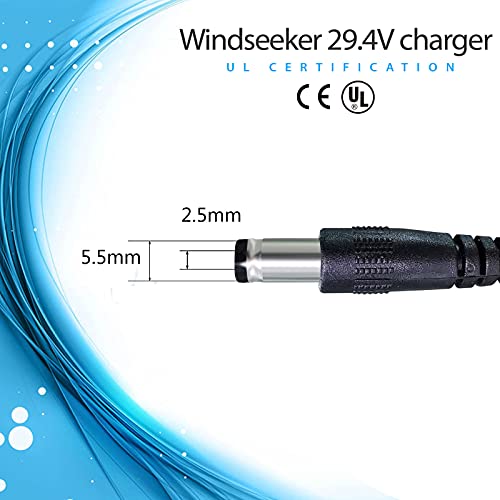 Windseeker 29.4V Battery Charger for Electric Skateboards