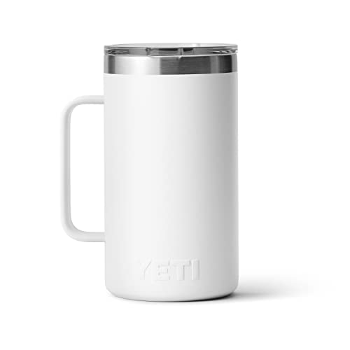 YETI 24 oz Vacuum Insulated Rambler Mug, White