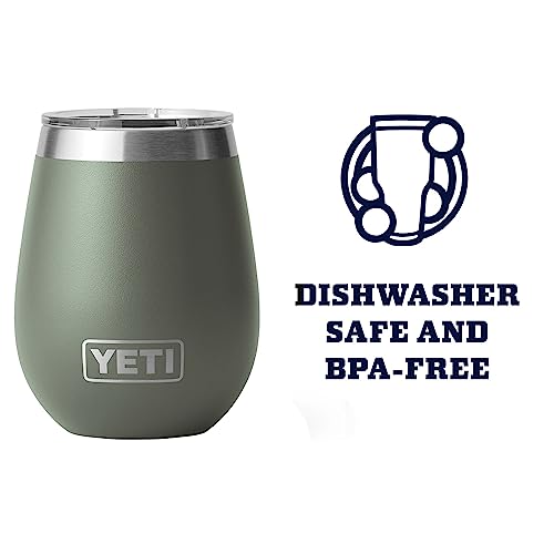 YETI Camp Green 10 oz Wine Tumbler