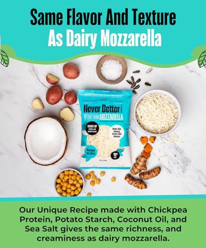 Vegan Mozzarella Cheese Shreds, Dairy-Free Delight, 7 oz