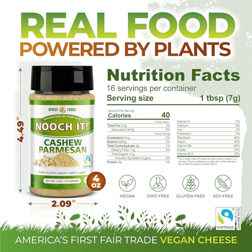 NOOCH IT! Dairy-Free Cashew Grated Cheeze 4oz