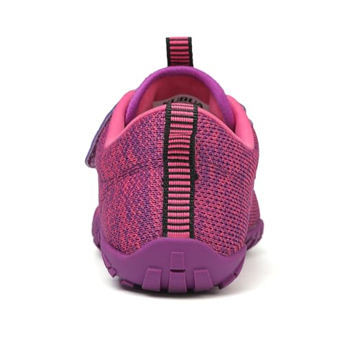 KUBUA Barefoot Shoes for Kids Boys Girls Minimalist Sports Sneakers Naturally Zero Drop Running Walking Tennis Athletic Training Gym A Purple 1 Big Kid