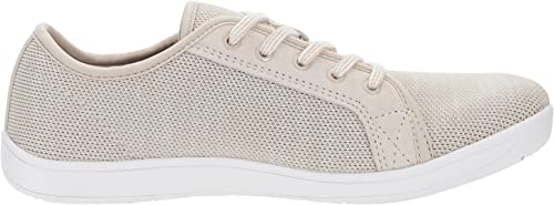 WHITIN Women's Minimalist Barefoot Shoes Wide Toe Box Zero Drop Sneakers Size 10 Tennis Gym Road Running Athletic Casual Walking Comfy W81 Beige 41