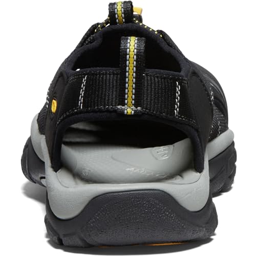 KEEN men's Newport H2 Closed Toe Water Sandals, Black, 10.5