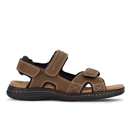 Dockers Men's Newpage Sandal, Dark Tan, 10 EE US