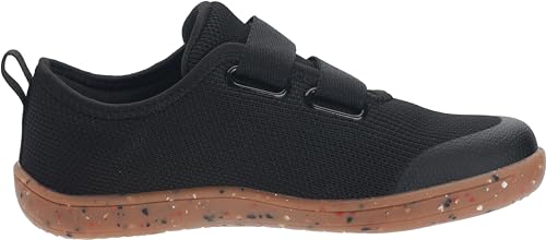 WHITIN Kids Extra Wide Barefoot Shoes Minimalist Zero Drop Sneakers for Boys Girls Size 1 Fashion Tennis Walking Running Hiking Children Black Gum 32