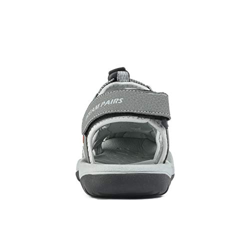 DREAM PAIRS Men's 160912-M-NEW Adventurous Summer Outdoor Sandals,Size 10.5,GREY/BLACK,160912-M-NEW