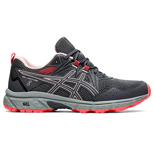 ASICS Women's Gel-Venture 8 Running Shoe in Grey/Peach