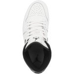 Jordan Men's 1 Mid White/Black Sports Shoes