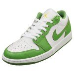 Jordan Men's 1 Low SE White/Chlorophyll Sneakers