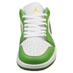 Jordan Men's 1 Low SE White/Chlorophyll Sneakers