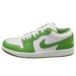 Jordan Men's 1 Low SE White/Chlorophyll Sneakers
