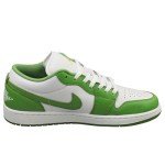 Jordan Men's 1 Low SE White/Chlorophyll Sneakers