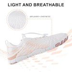 StoneLiquid Hike Footwear Barefoot Shoes, Women Men Waterproof Trail Running Healthy & Non-Slip Barefoot Shoes (White, Adult, Women, 8, Numeric Range, US Footwear Size System, 8.5, Medium)