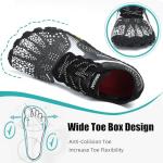 SAGUARO Women's Barefoot Water Shoes Beach Swimming Aqua Pool Surf Waterfall Hiking Quick Dry Athletic Minimalist Gym Jogging Running Walking Shoes White